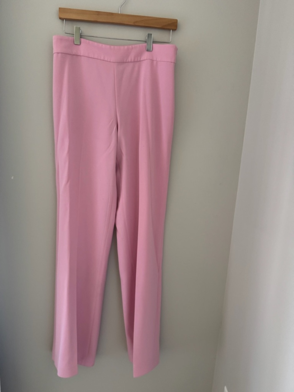 Zara Pink Straight-Leg Stretch Trousers